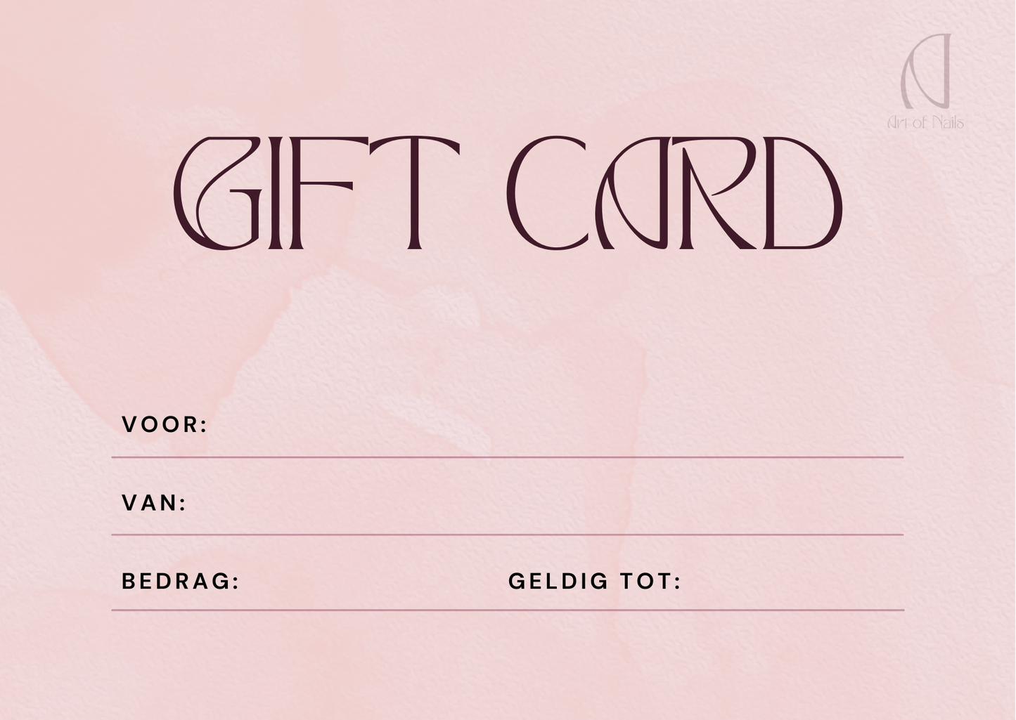 Art of Nails GIFT CARD