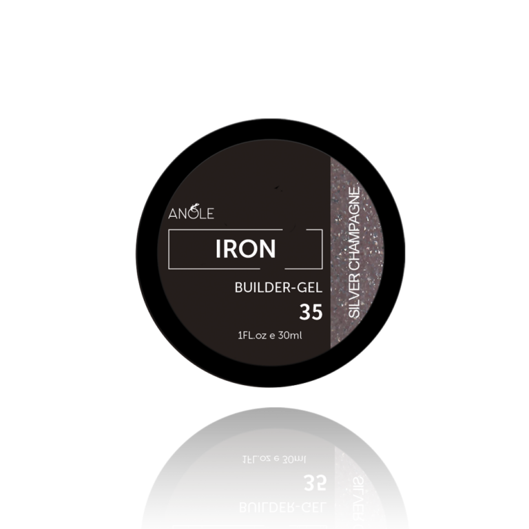 #35 silver champagne iron pot 30ml