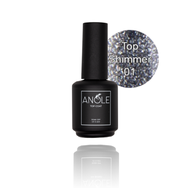 #1 SHIMMER TOPCOAT fles 15ml