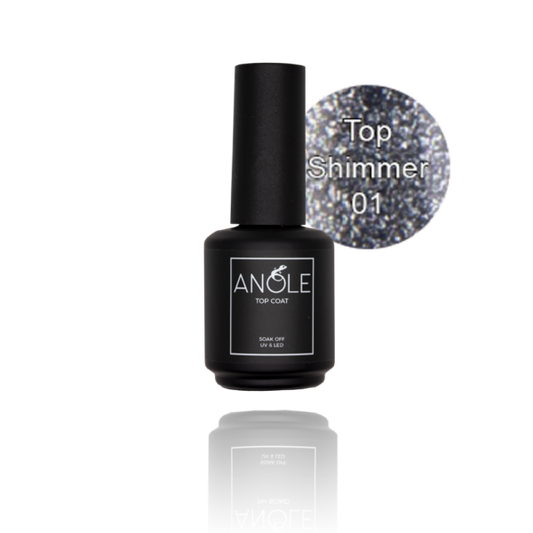 #1 SHIMMER TOPCOAT fles 15ml