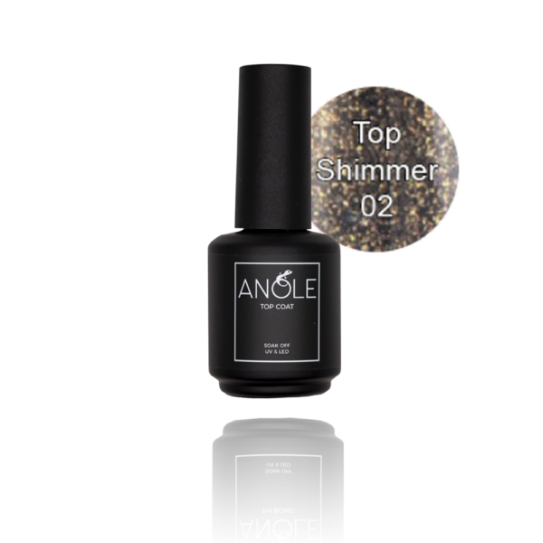 #2 SHIMMER TOPCOAT fles 15ml