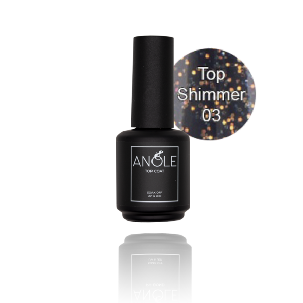 #3 SHIMMER TOPCOAT fles 15ml