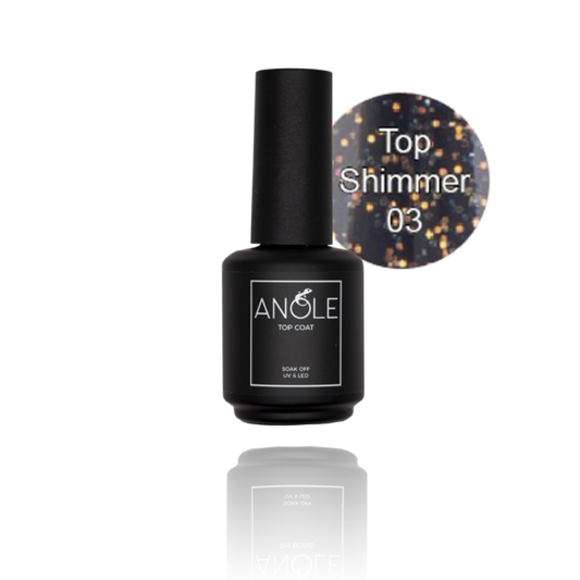 #3 SHIMMER TOPCOAT fles 15ml