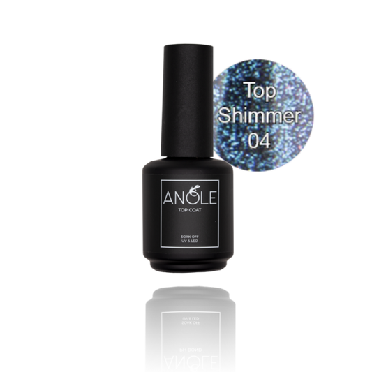 #4 SHIMMER TOPCOAT fles 15ml