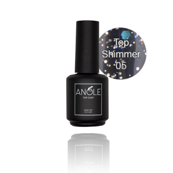 #5 SHIMMER TOPCOAT fles 15ml