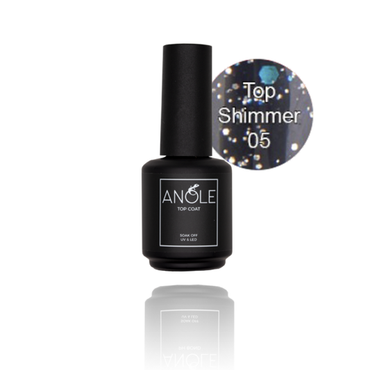 #5 SHIMMER TOPCOAT fles 15ml